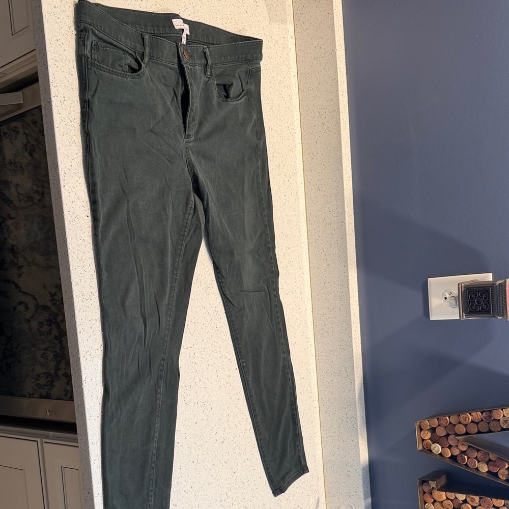 LOFT Dusty Green Trousers